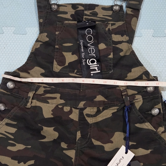 Cover Girl Camo Print Adjustable & Removeable Straps Jumpsuit Size 11/12 NWT - Picture 3 of 10